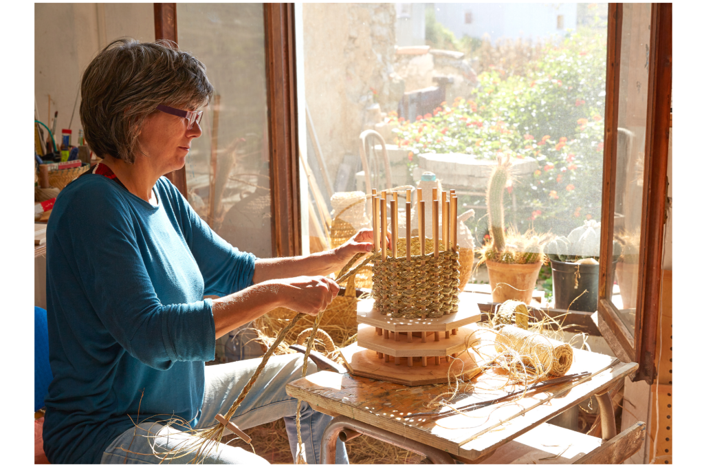 retired women with a craft hobby