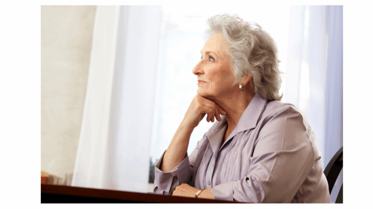 Senior Contemplating